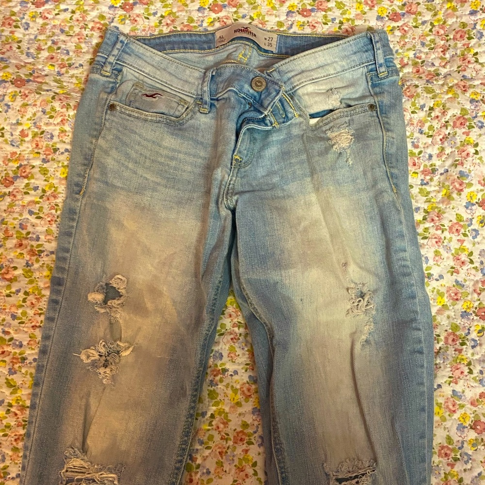 Hollister Skinny Ripped Jeans